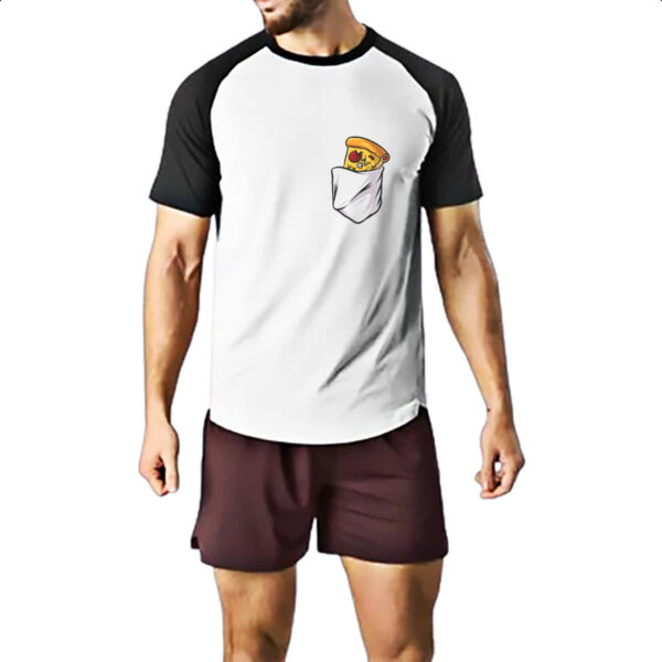 Camiseta Raglan Bolso com pizza - Imagem 2