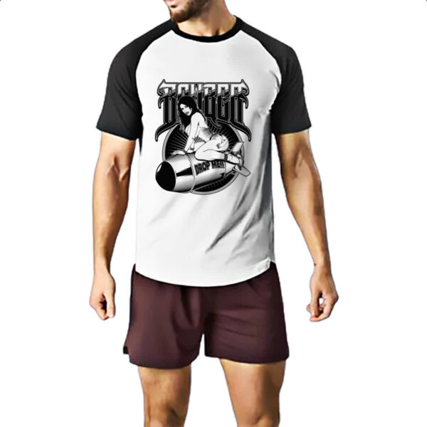 Camiseta Raglan Bomber drop me - Imagem 2