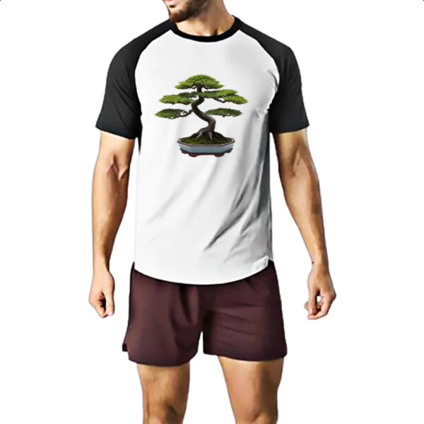 Camiseta Raglan Bonsai Minimalismo - Imagem 2