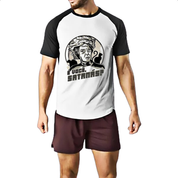 Camiseta Raglan Bruxa do 71 e voce satanas - Imagem 2