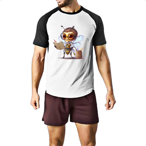 Camiseta Raglan Abelha professora - Imagem 2