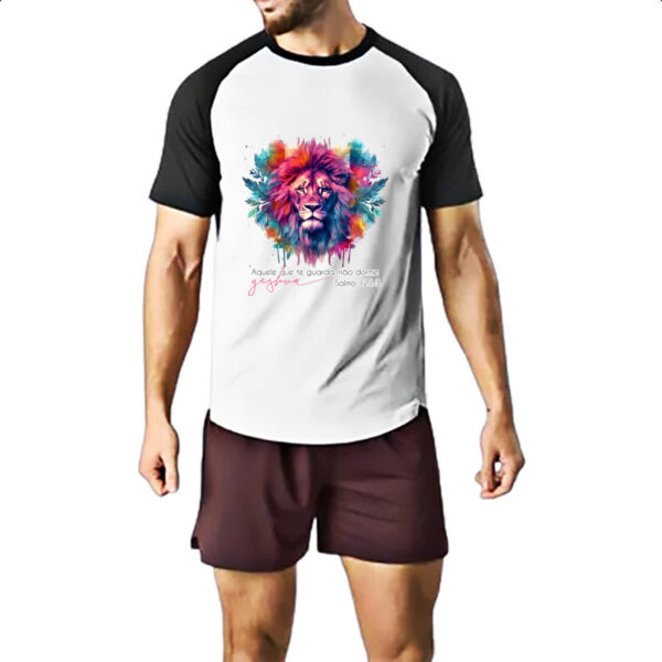 Camiseta Raglan Yeshua Salmo 121-3 - Imagem 2