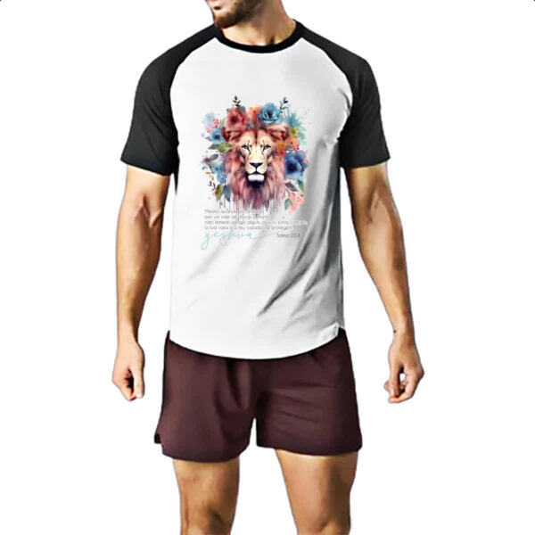 Camiseta Raglan Yeshua Salmo 23-4 - Imagem 2
