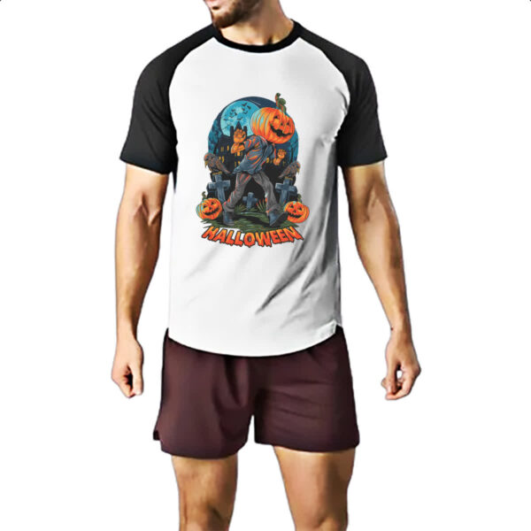 Camiseta Raglan Halloween JackPot Cemiterio - Imagem 2
