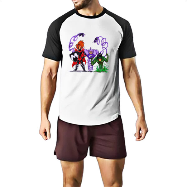 Camiseta Raglan Hanna Barbera Os Impossiveis pintura a guache - Imagem 2