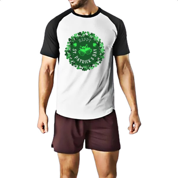 Camiseta Raglan Happy St Patricks Day - Imagem 2