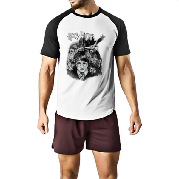 Camiseta Raglan Harry Potter Desenho a lapis - Imagem 2