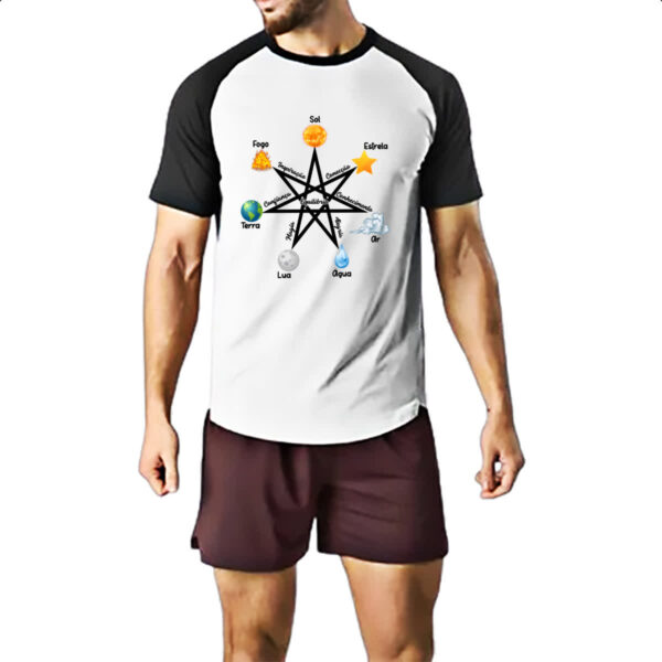 Camiseta Raglan Heptagrama oraculo - Imagem 2