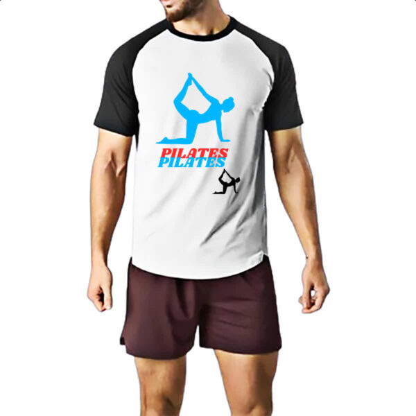 Camiseta Raglan Academia saude ppilates - Imagem 2