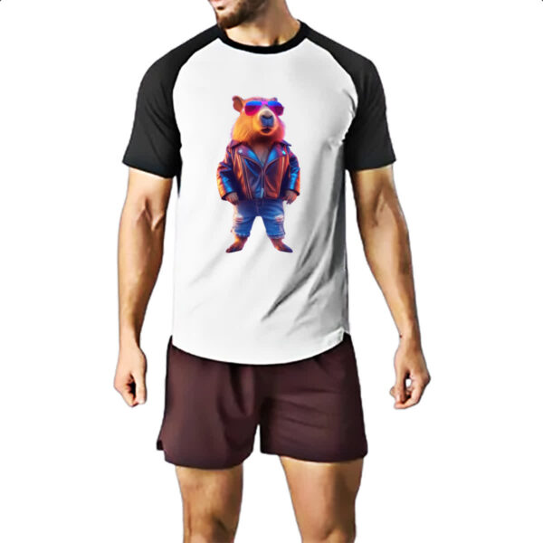 Camiseta Raglan Capivara balada - Imagem 2