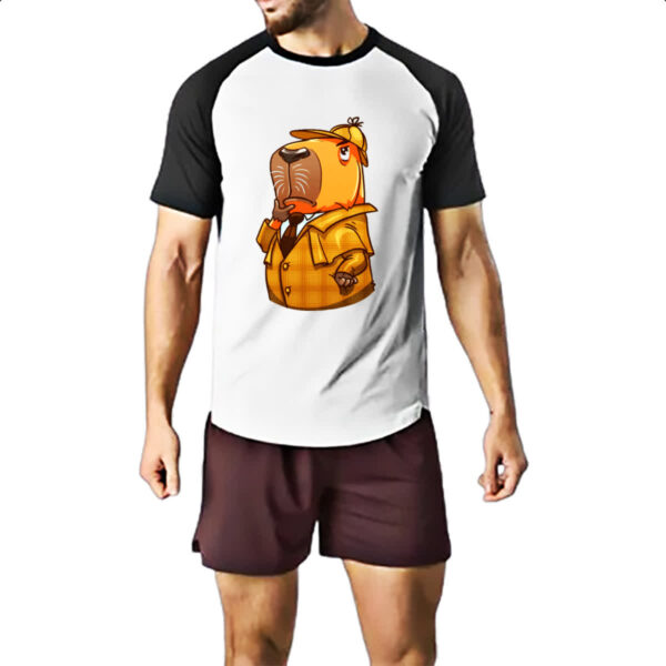 Camiseta Raglan Capivara Holmes - Imagem 2