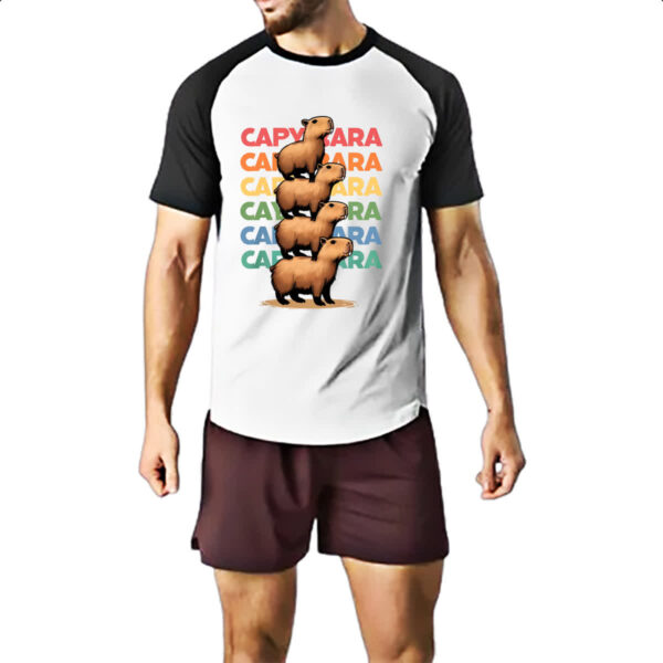 Camiseta Raglan Capivara funny - Imagem 2