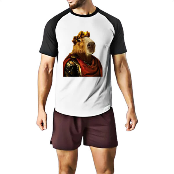 Camiseta Raglan Capivara imperador - Imagem 2
