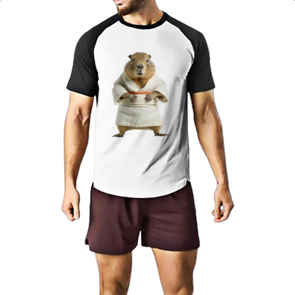 Camiseta Raglan Capivara judoca 2 - Imagem 2