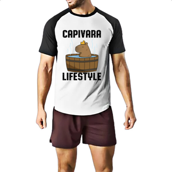 Camiseta Raglan Capivara lifestyle - Imagem 2