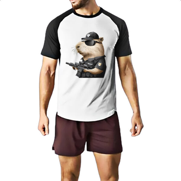 Camiseta Raglan Capivara SWAT - Imagem 2