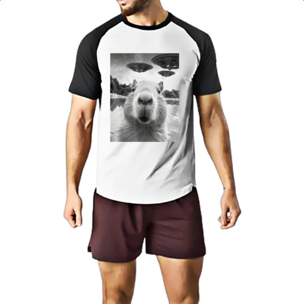Camiseta Raglan Capivara UFOs - Imagem 2