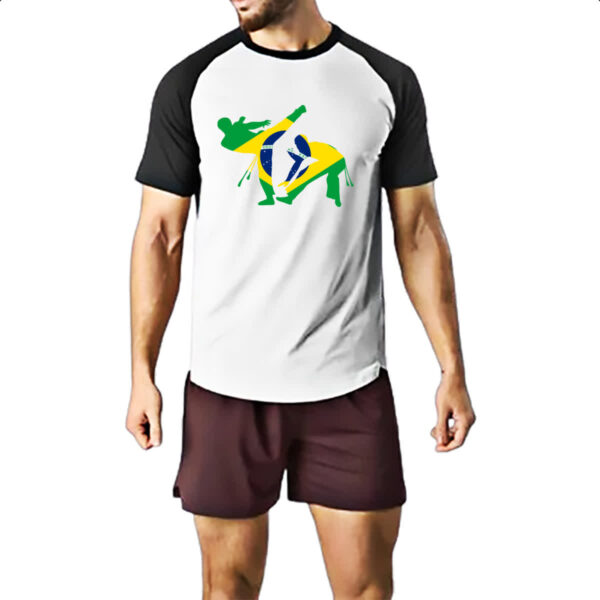 Camiseta Raglan Capoeira luta Brasil - Imagem 2