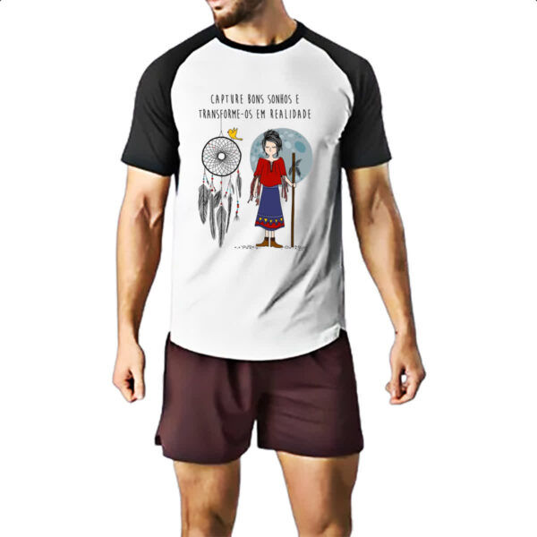 Camiseta Raglan Capture bons sonhos - Imagem 2