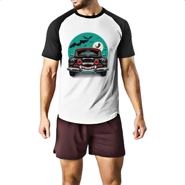 Camiseta Raglan Carro monstro - Imagem 2