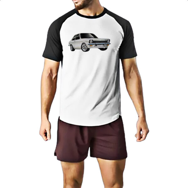 Camiseta Raglan Chevette Tubarao Branco - Imagem 2