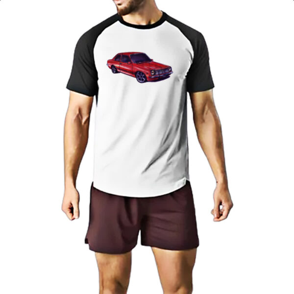 Camiseta Raglan Chevette vermelho segunda geracao a lapis - Imagem 2