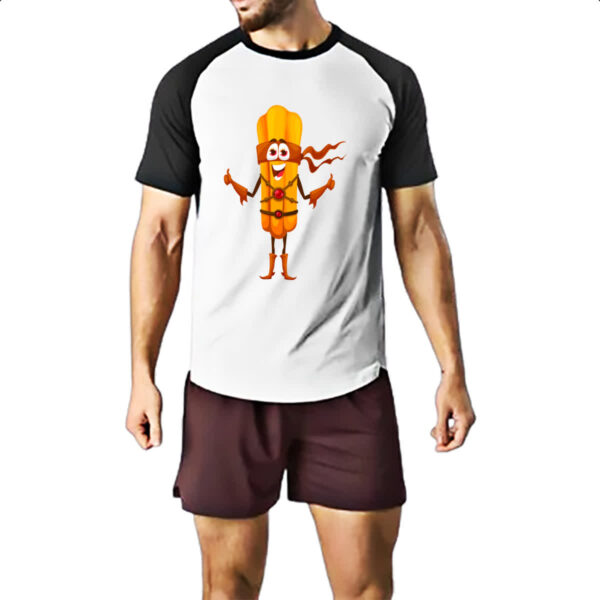 Camiseta Raglan Churros Super Heroi - Imagem 2