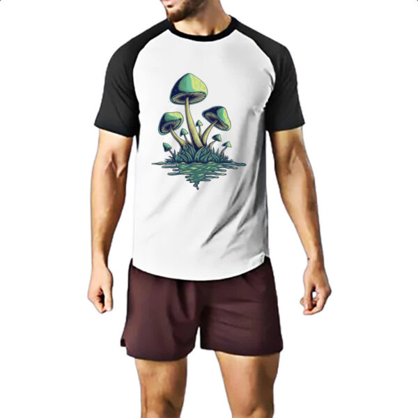 Camiseta Raglan Cogumelos - Imagem 2