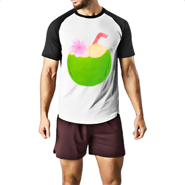 Camiseta Raglan Agua de coco ferias - Imagem 2