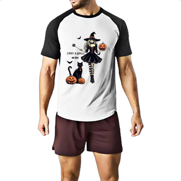 Camiseta Raglan Colocar um feitico em voce - Imagem 2