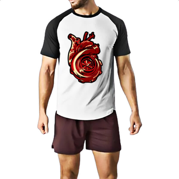 Camiseta Raglan Coracao turbinado - Imagem 2