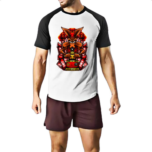 Camiseta Raglan Coyote Biohazard - Imagem 2
