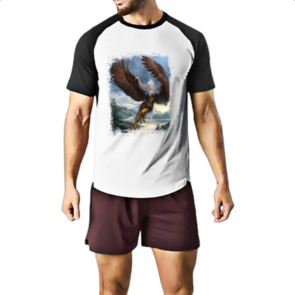Camiseta Raglan Criatura Mitologica Harpia 01 - Imagem 2