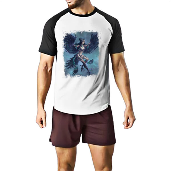 Camiseta Raglan Criatura Mitologica Harpia 02 - Imagem 2