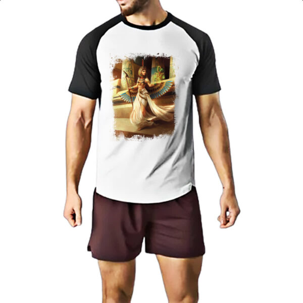 Camiseta Raglan Deusa Isis Ilustracao - Imagem 2