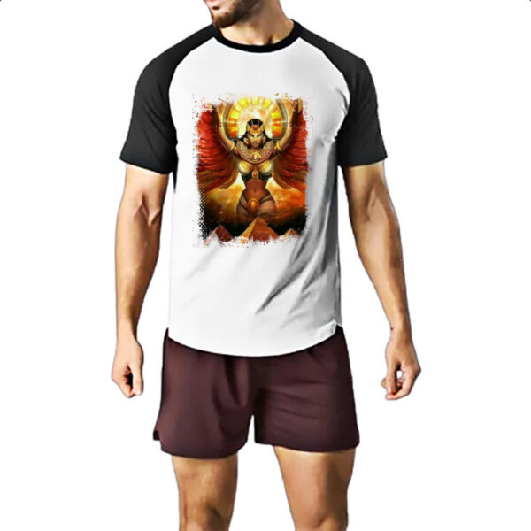 Camiseta Raglan Deusa Isis Sobre o Egito - Imagem 2