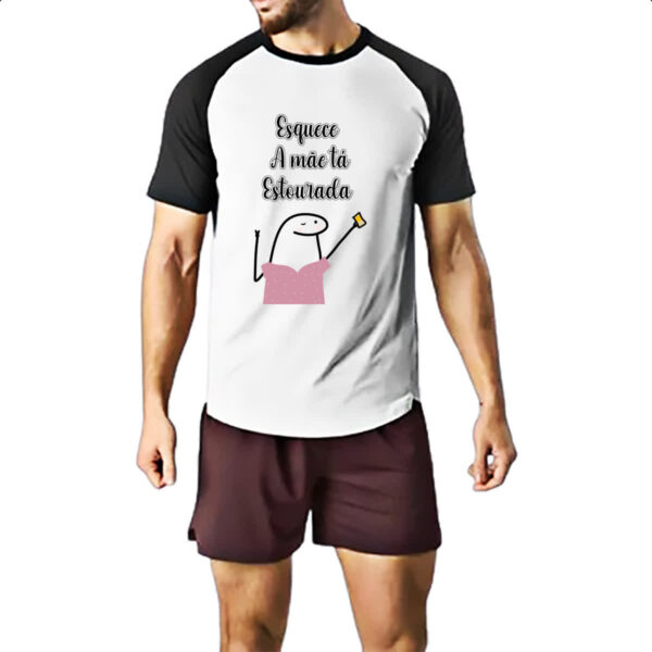 Camiseta Raglan Dia das maes Flork Esquece estou estourada - Imagem 2