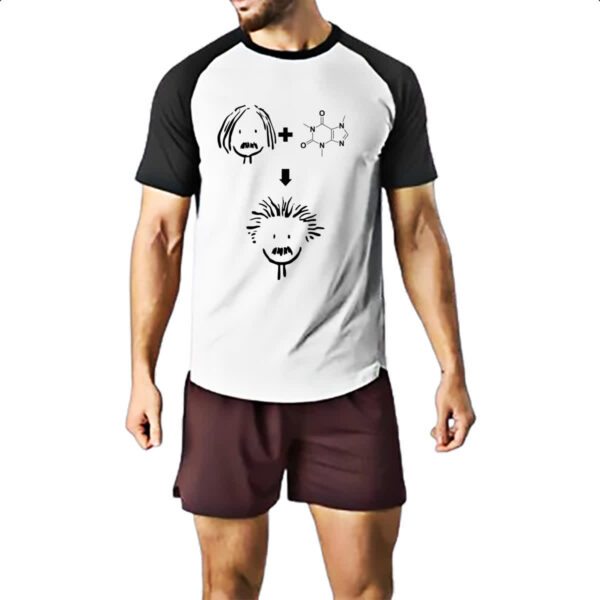 Camiseta Raglan Albert Einstein Cafeina - Imagem 2