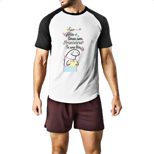 Camiseta Raglan Dia das maes Flork sem fronteiras - Imagem 2