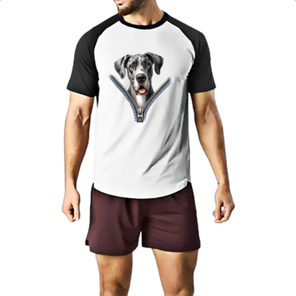 Camiseta Raglan Dog Alemao no Ziper - Imagem 2