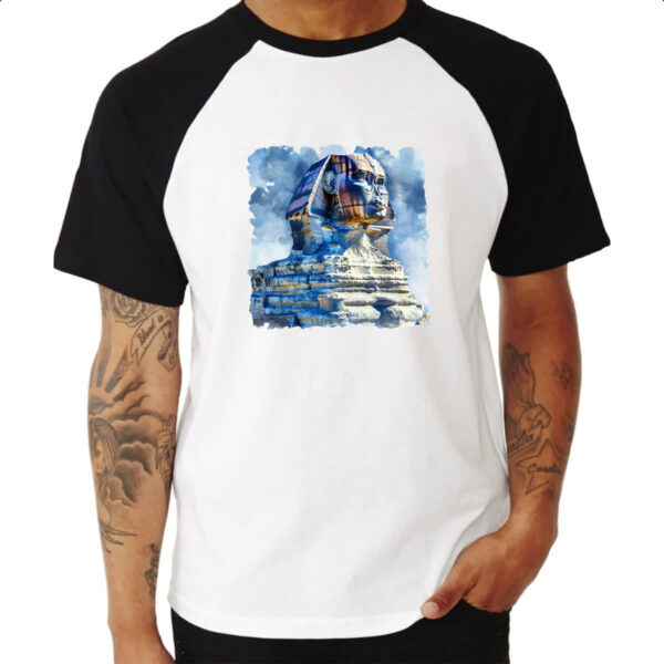 Camiseta Raglan Esfinge Watercolor - Imagem 3