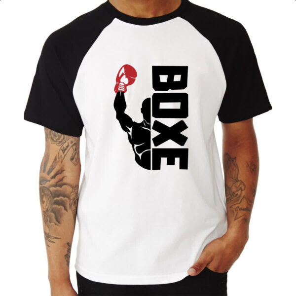 Camiseta Raglan Esporte boxe luva - Imagem 3