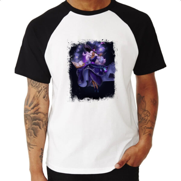Camiseta Raglan Empires and Puzzles Heroi Agrafena - Imagem 3