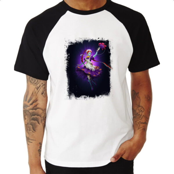 Camiseta Raglan Empires and Puzzles Heroi Ana-Belle - Imagem 3