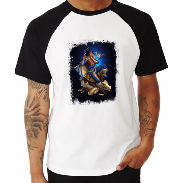 Camiseta Raglan Empires and Puzzles Heroi Dawn - Imagem 3
