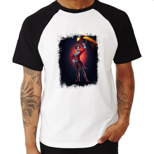 Camiseta Raglan Empires and Puzzles Heroi Emilio - Imagem 3