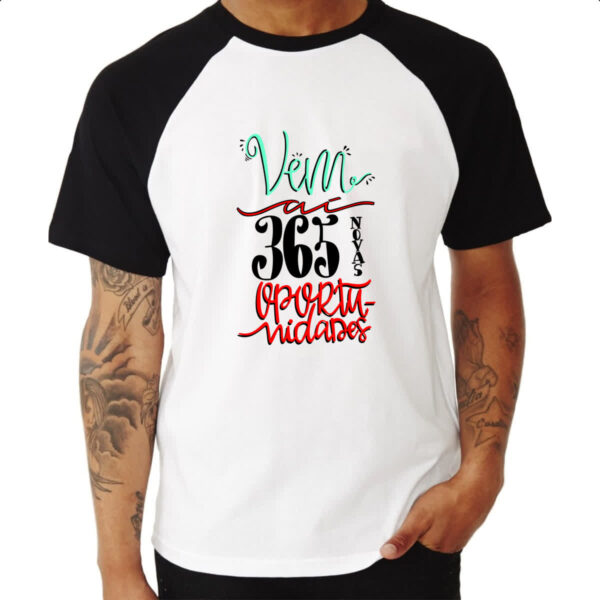 Camiseta Raglan 365 oportunidade - Imagem 3