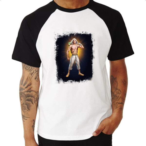 Camiseta Raglan Empires and Puzzles Heroi Kullervo - Imagem 3