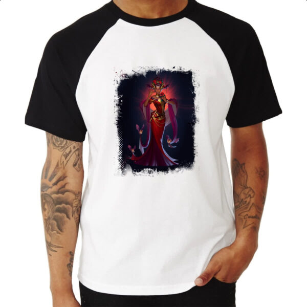 Camiseta Raglan Empires and Puzzles Heroi Wanda - Imagem 3