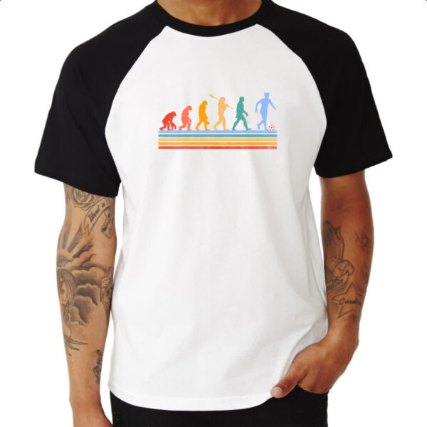 Camiseta Raglan Evolucao futebol - Image 3